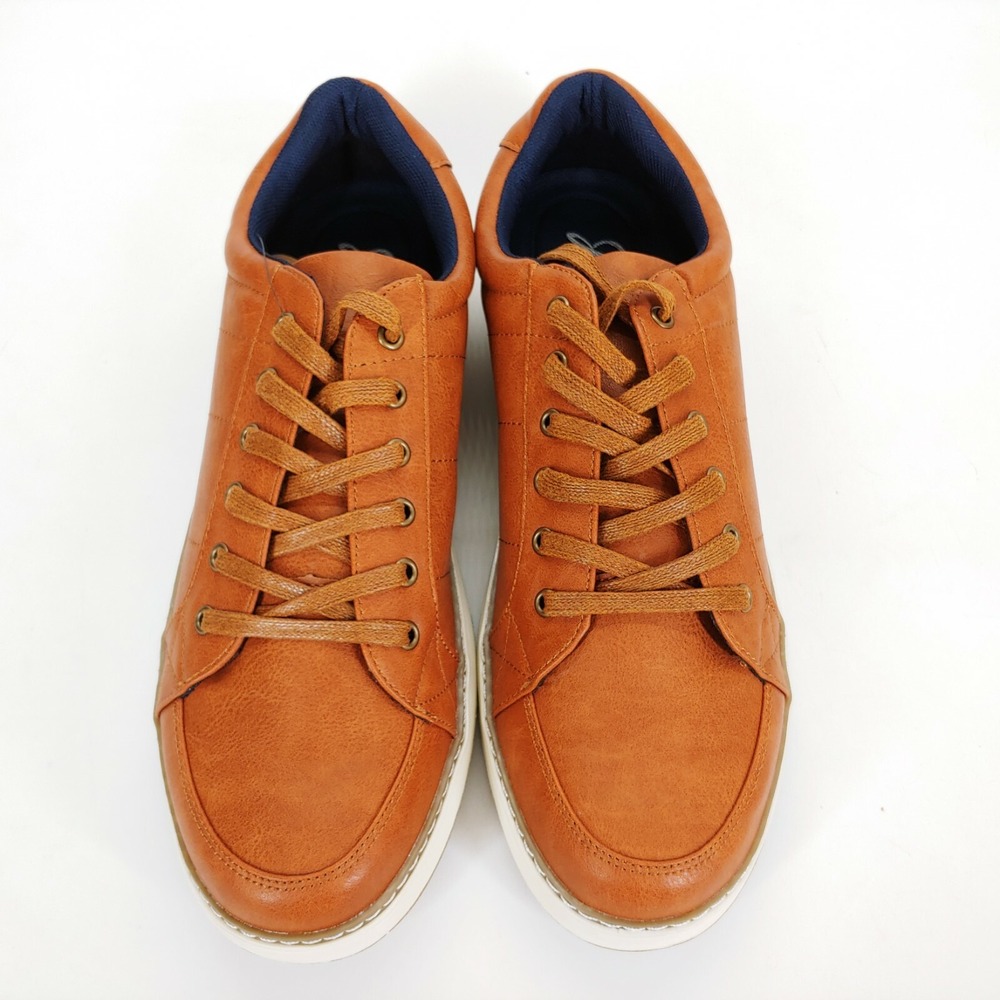 Jousen Milan Shoes‎ Mens 10 Leather Casual Sneaker Shoes Brown AMY877 New